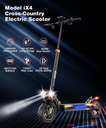 iScooter iX4 E-scooter Off Road 800W Motor for Adult