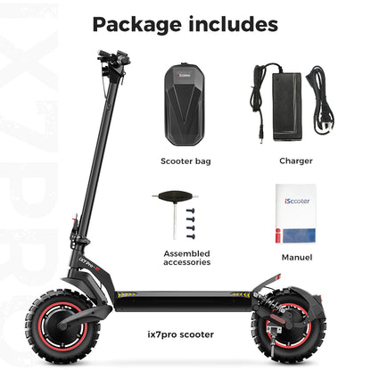 iScooter iX7 Pro Off Road Electric Scooter 2000W Peak Power