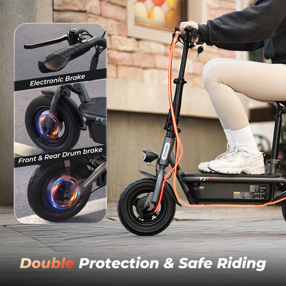 iScooter F3 Electric Scooter 1000W Motor with Seat | Commuter E-Scooters
