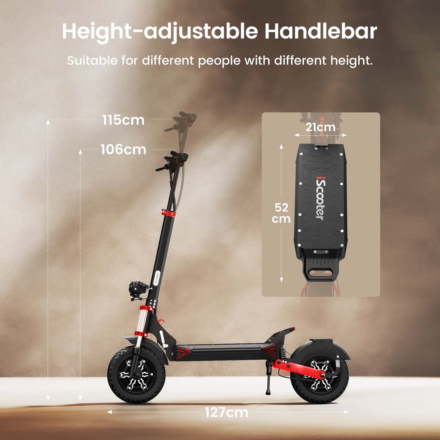 iScooter iX8 E-Scooter 2400w Dual Motor Off Road Electric Scooter
