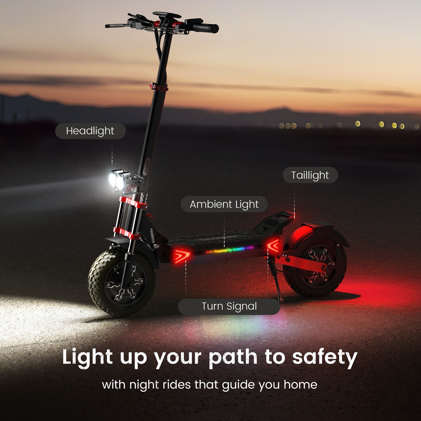 iScooter iX8 E-Scooter 2400w Dual Motor Off Road Electric Scooter
