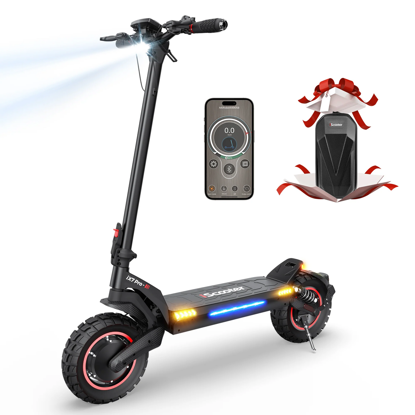 iScooter iX7 Pro Off Road Electric Scooter 2000W Peak Power